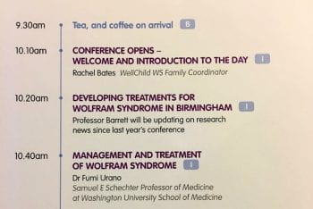 UK Wolfram syndrome conference 2016